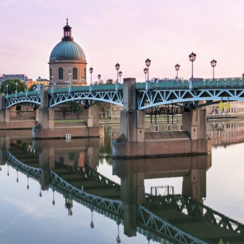 Toulouse at sunset